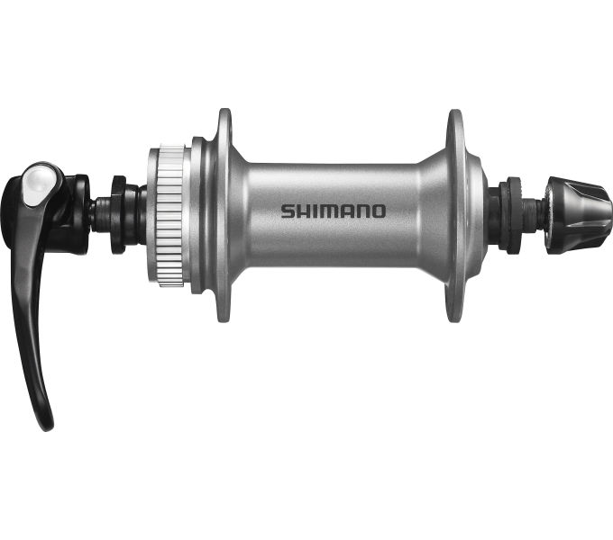 SHIMANO Vorderradnabe HB-M4050 Center-Lock Schnellspanner Silber