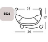 Exal FELGE BE 21, 27,5  32L SCHW 21-584 VL:6,5MM EINFACHOESEN Schwarz