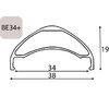 Exal FELGE BE 34+, 27,5  32L SCHW 34-584 VL:6,5MM OHNE ÖSUNG Schwarz
