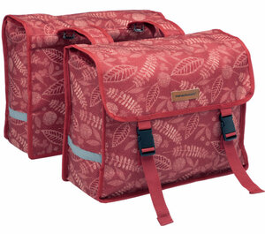 New Looxs TASCHE FIORI DOUBLE FOREST RED 30L . 37 x 12,5 x 33 cm (x2)