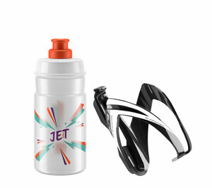 ELITE KIT CEO black glossy + bottle JET 350 ml clear orange logo Schwarz/Clear/Orange