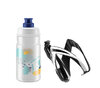 ELITE KIT CEO black glossy + bottle JET 350 ml clear blue logo Schwarz/Clear/Blau