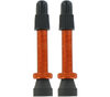 VAR TUBELESS VENTIL AL OG 35MM 2-ST ORANGE, PAAR